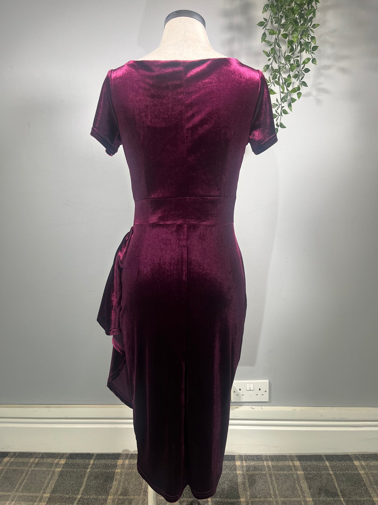 Elsie Dress - Plum Velvet (10)