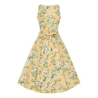 Thumbnail for Hepburn Dress - Yellow Floral