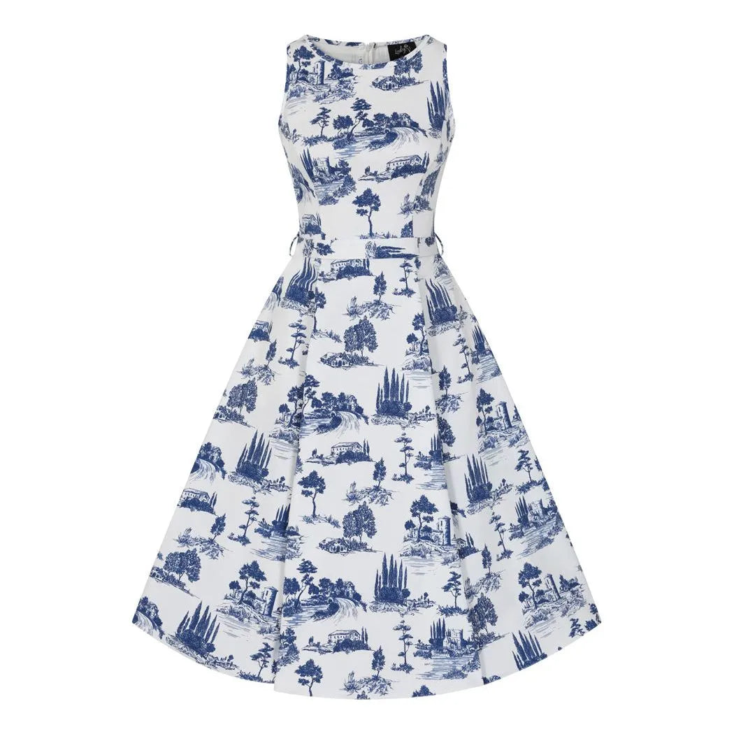 Hepburn Dress - Toile de Jouy