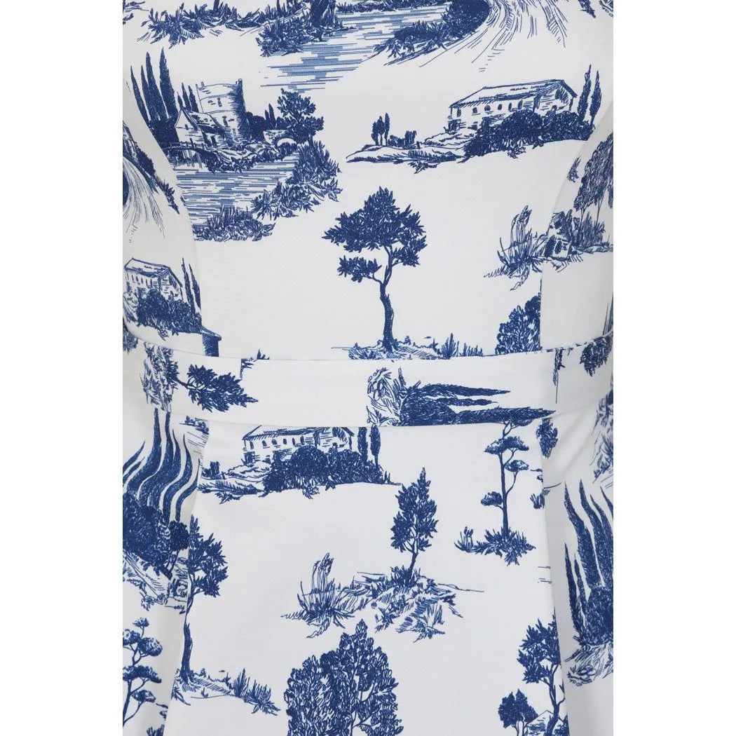 Hepburn Dress - Toile de Jouy