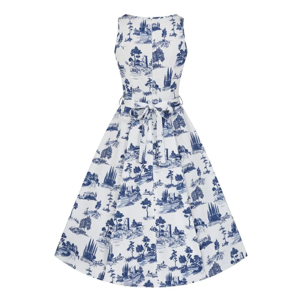 Hepburn Dress - Toile de Jouy