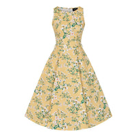 Thumbnail for Hepburn Dress - Yellow Floral