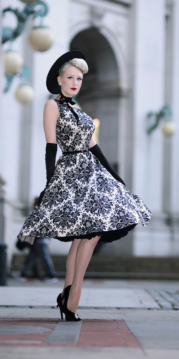 Black audrey hepburn dress best sale