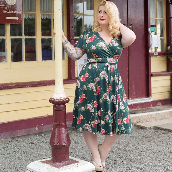 lady v london lyra dress Short Sleeve Lyra Dress