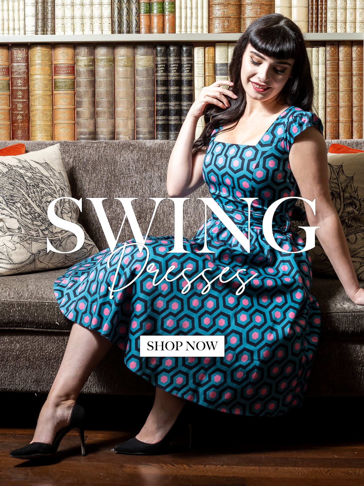 Vintage Style Swing Dresses - Lady V London Vintage Style Swing Dresses - Lady V London