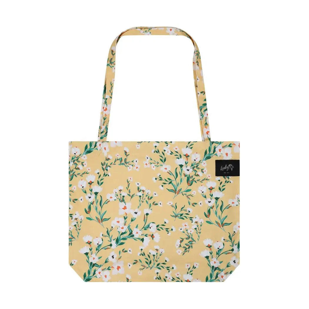 Tote Bag - Yellow Floral