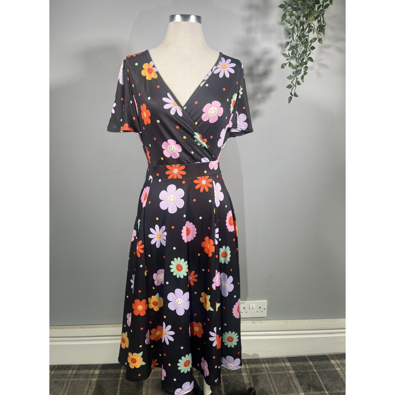 Lyra Dress - Flower Power (16), Lady V London