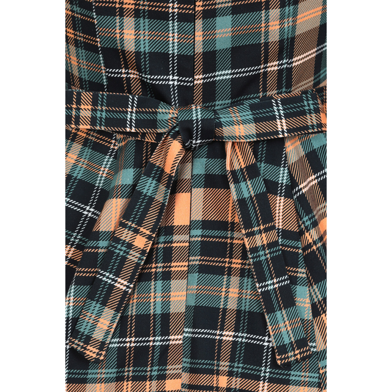 Hepburn Dress - Autumn Tartan