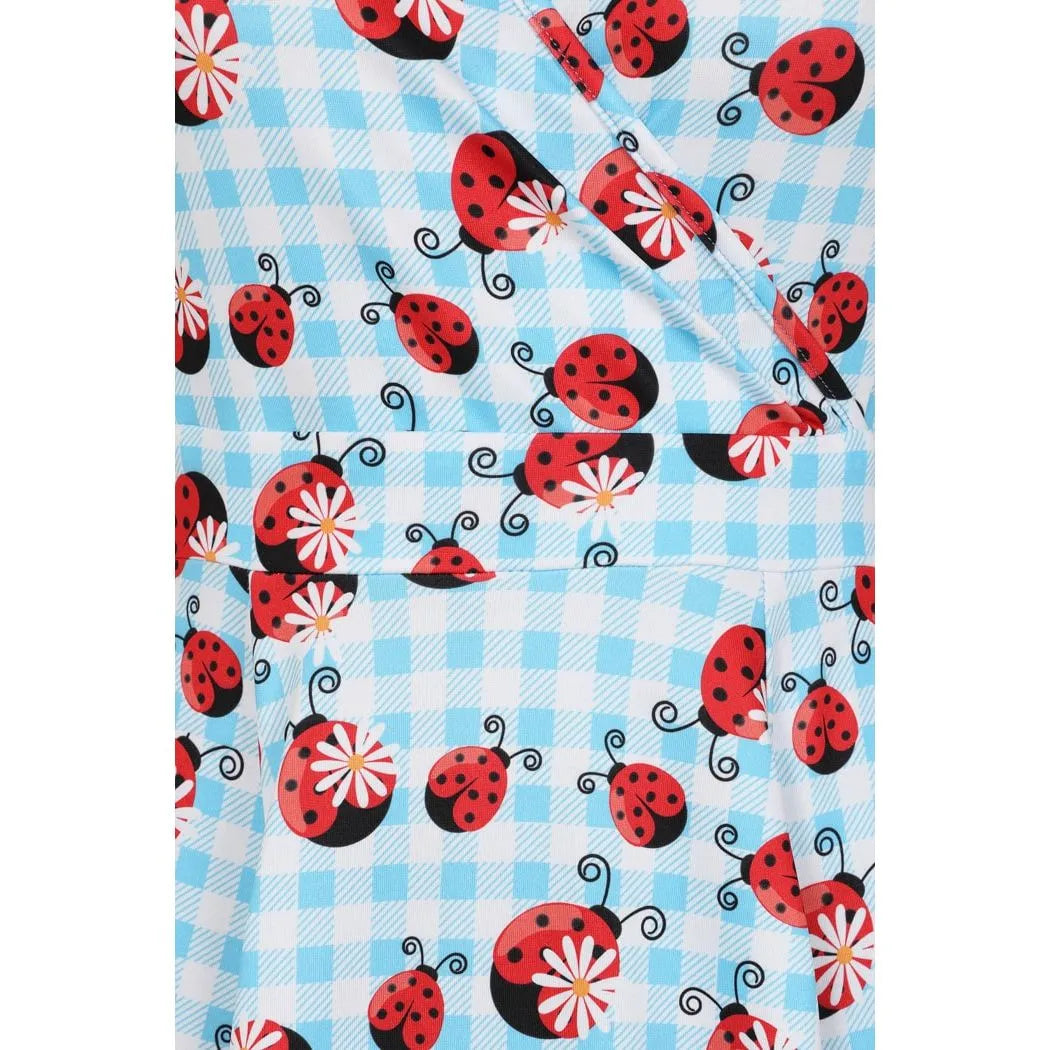 Lyra Dress - Ladybird Gingham, Lady V London