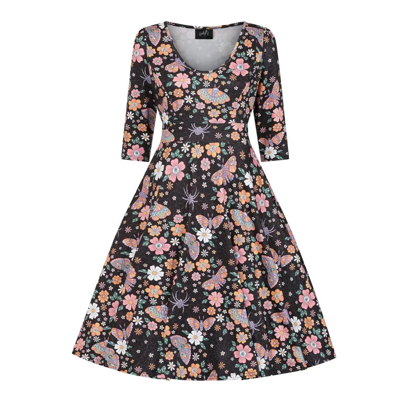 Betty Dress - Spooky Spider Garden