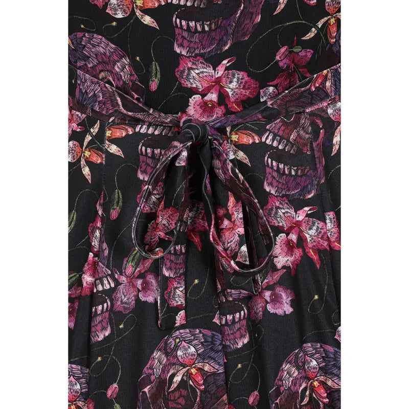Lyra Dress - Floral Skull