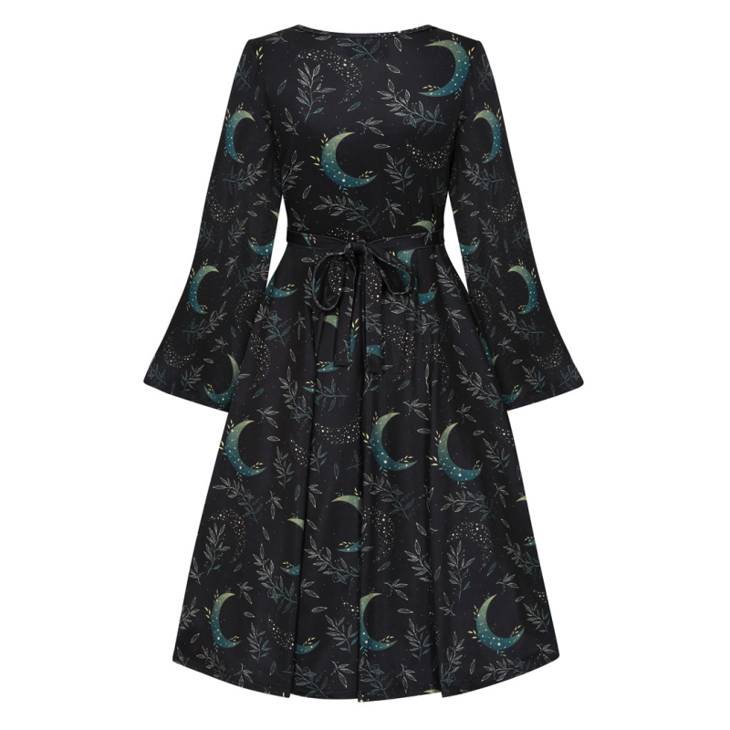 Zelda Dress - Turquoise Moon, Lady V London