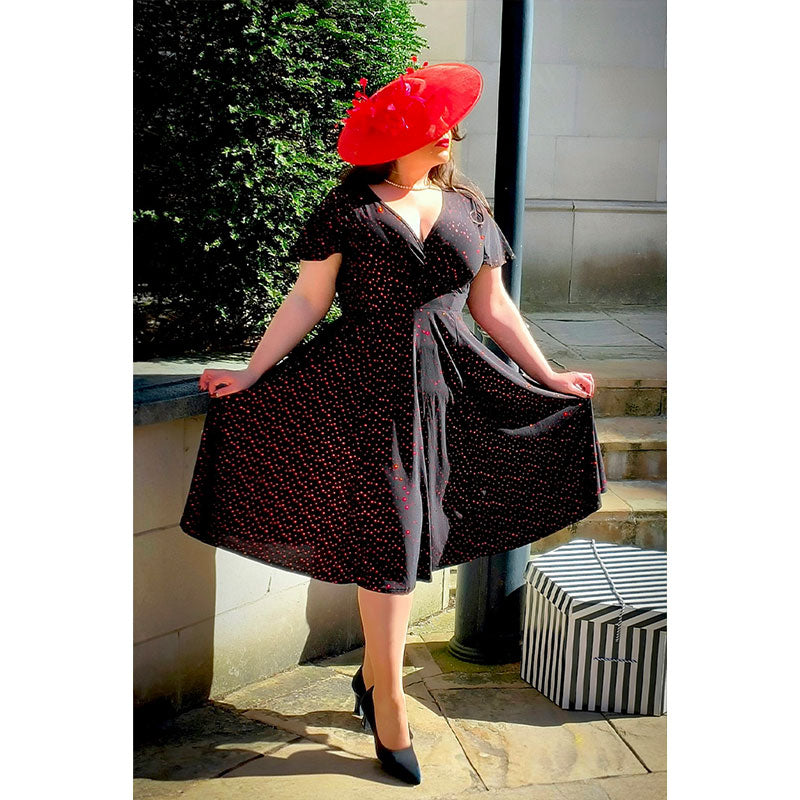 Lyra Dress - Red Sparkle