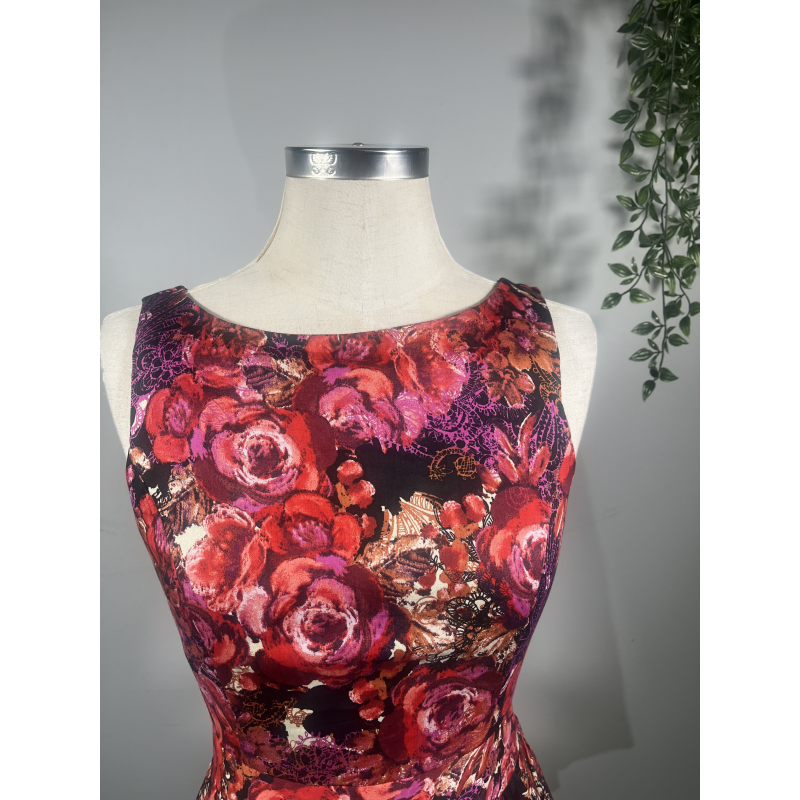 Tea Dress - Red Rose Galore (12), Lady V London