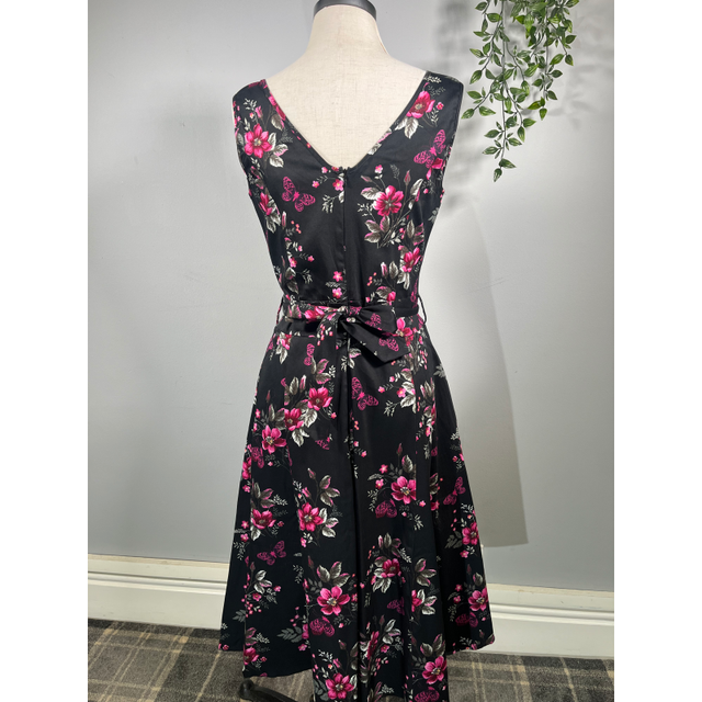 Lady V Dress - Pink Flowers and Butterflies (12), Lady V London