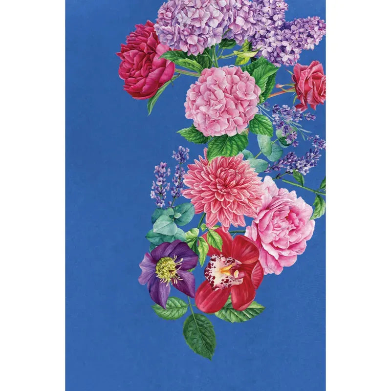 Lyra Maxi Dress - Cobalt Blue Bouquet