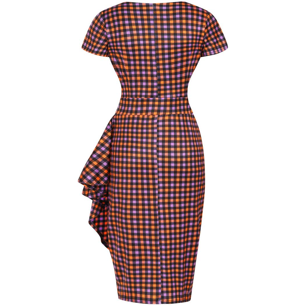 Elsie Dress - Halloween Gingham, Lady V London