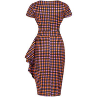 Thumbnail for Elsie Dress - Halloween Gingham, Lady V London