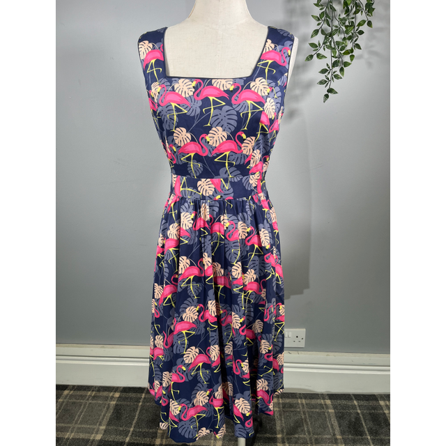 Eliza Dress - Pretty Flamingo (12), Lady V London