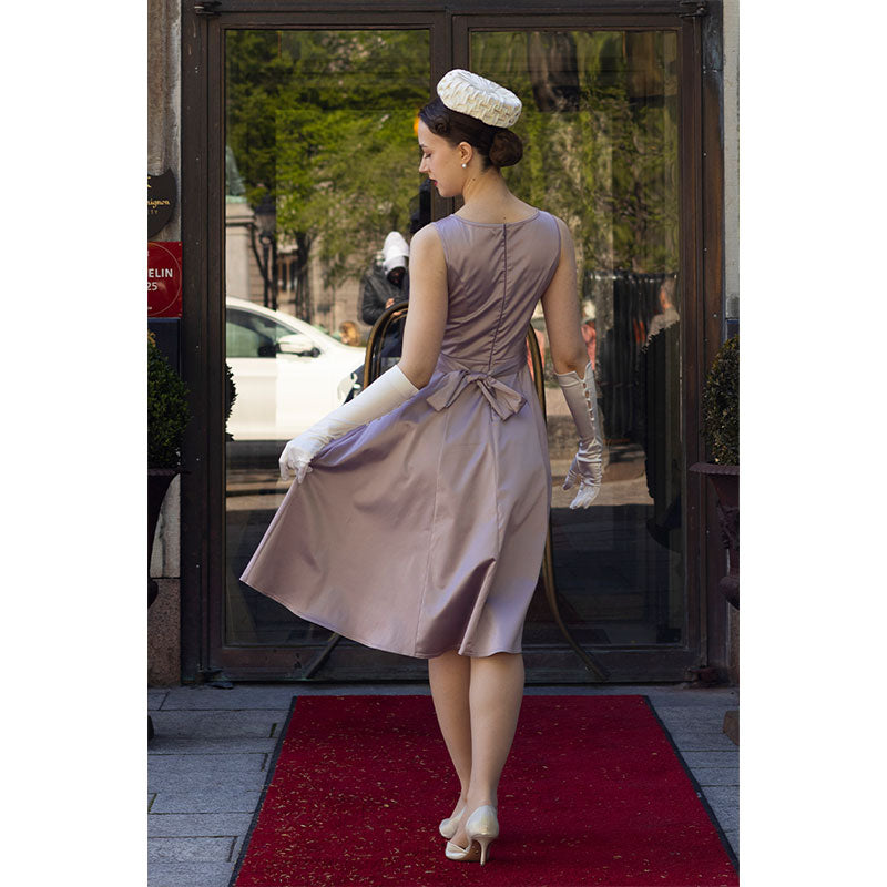 Hepburn Dress - Rose Quartz Sateen
