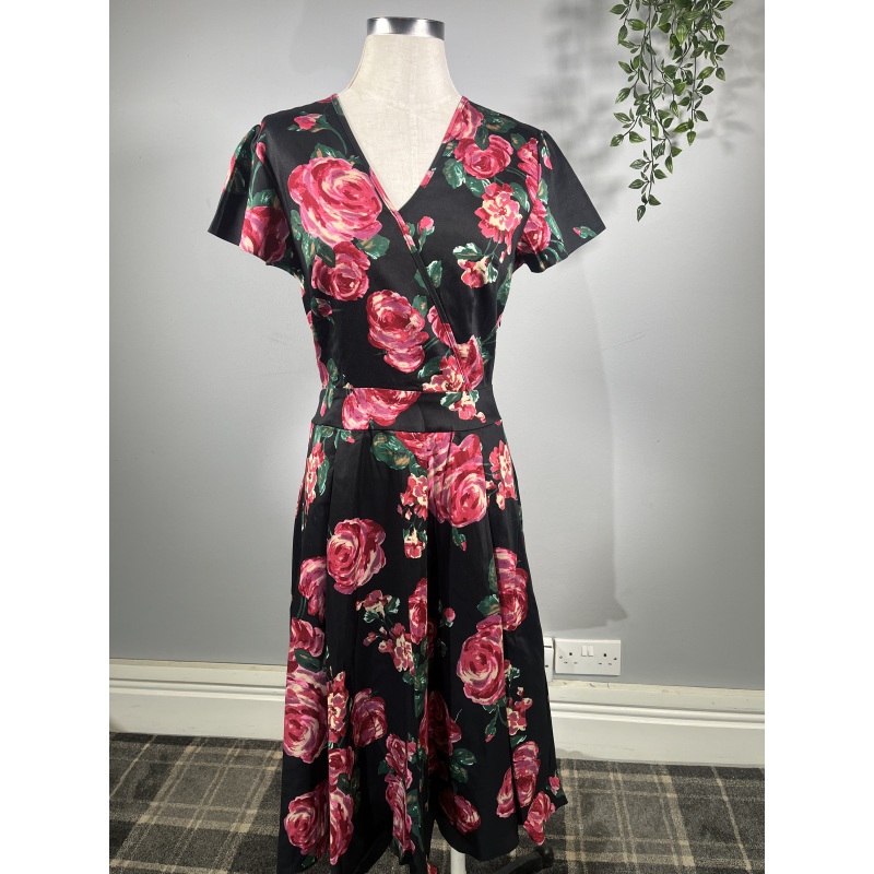 Estella Dress - Rose Painting (10), Lady V London