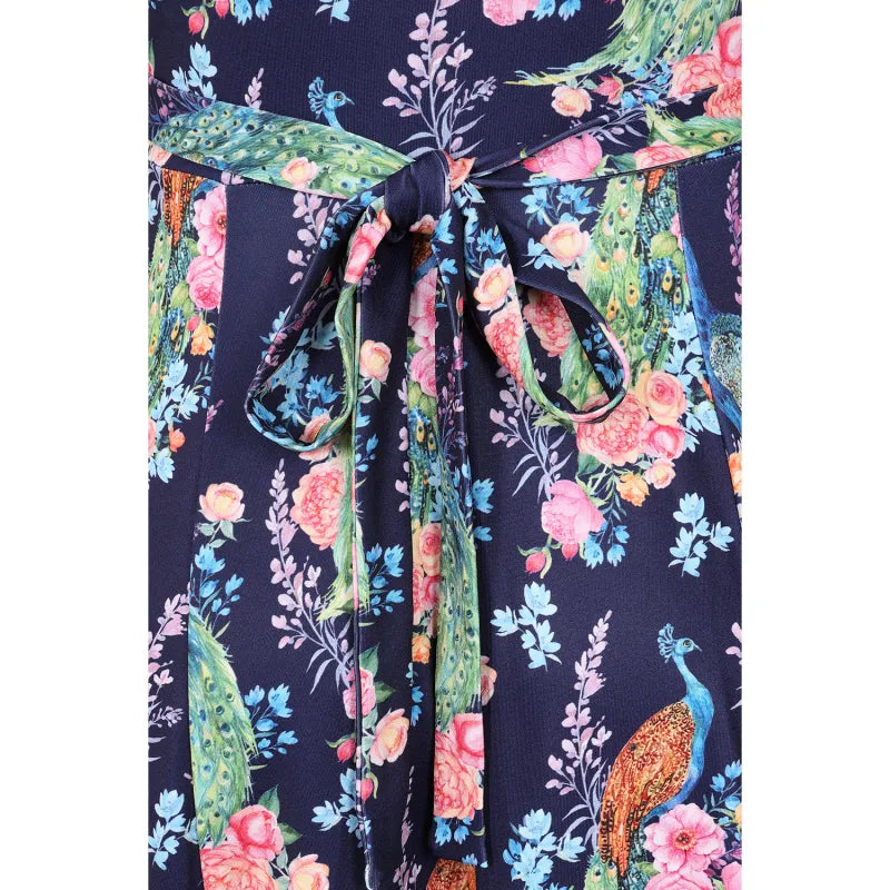 Lyra Maxi Dress - Elegant Peacocks