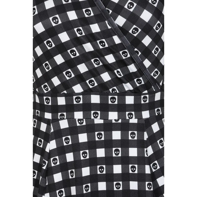 Lyra Dress - Skull Gingham