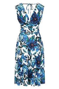Thumbnail for Arabella Dress - Blue Floral Lady Vintage Arabella Dresses