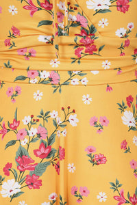 Thumbnail for Arabella Dress - Mustard Floral Lady Vintage Arabella Dresses