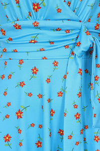 Thumbnail for Arabella Dress - Red Flower Blue Lady Vintage Arabella Dresses