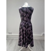 Thumbnail for Hepburn Dress - Purple Woodlands (10), Lady V London