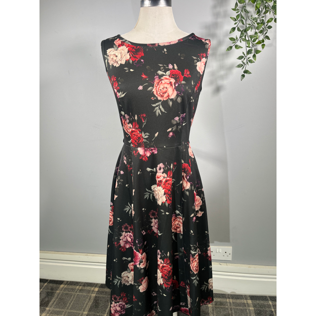 Hepburn Dress - Baroque Roses (12), Lady V London