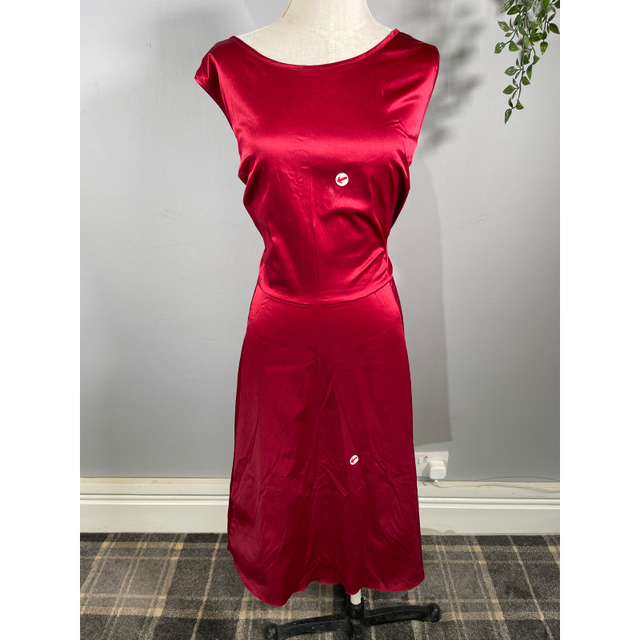 Hepburn Dress - Red (26/28), Lady V London