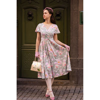 Thumbnail for Lyra - Short Sleeve Dress - Classic Sage Floral