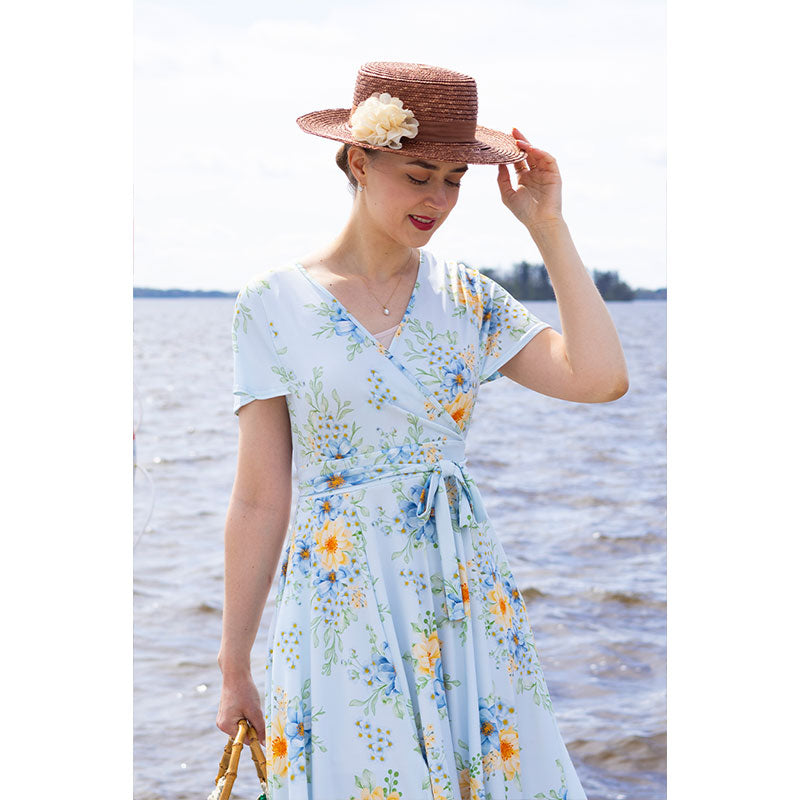 blue spring maxi dress Women's Skyline Floral Tiered Maxi Dress