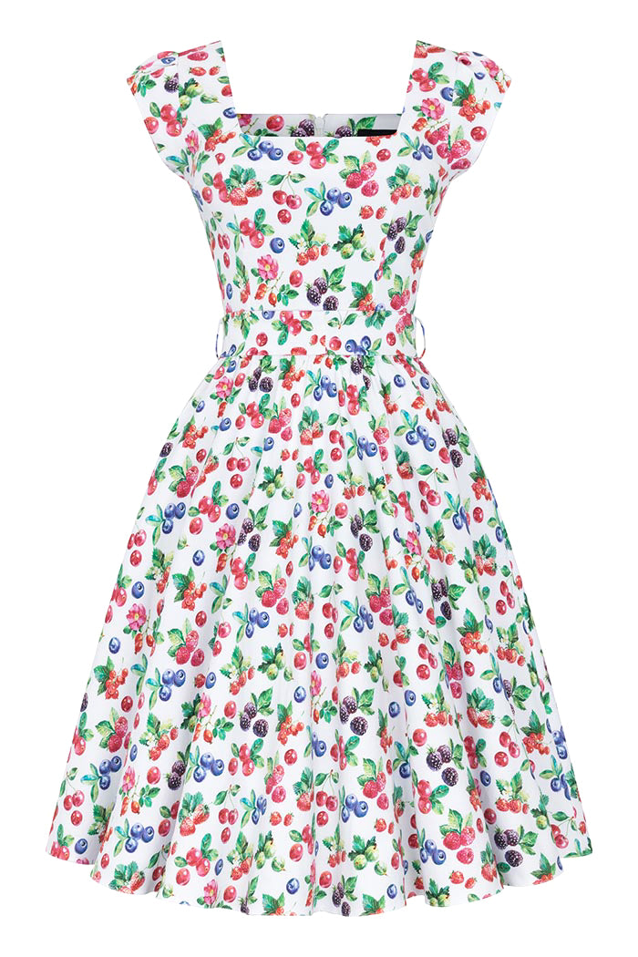 Swing Dress - Summer Berries, Lady V London