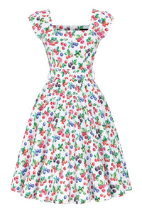 Thumbnail for Swing Dress - Summer Berries, Lady V London