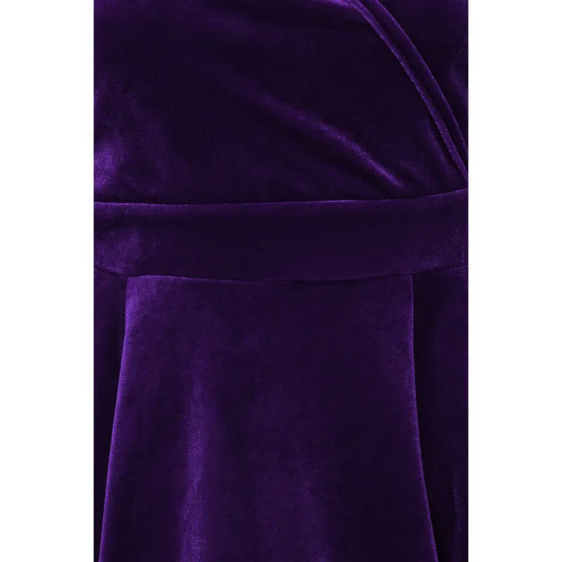 Lyra  Dress - Purple Velvet