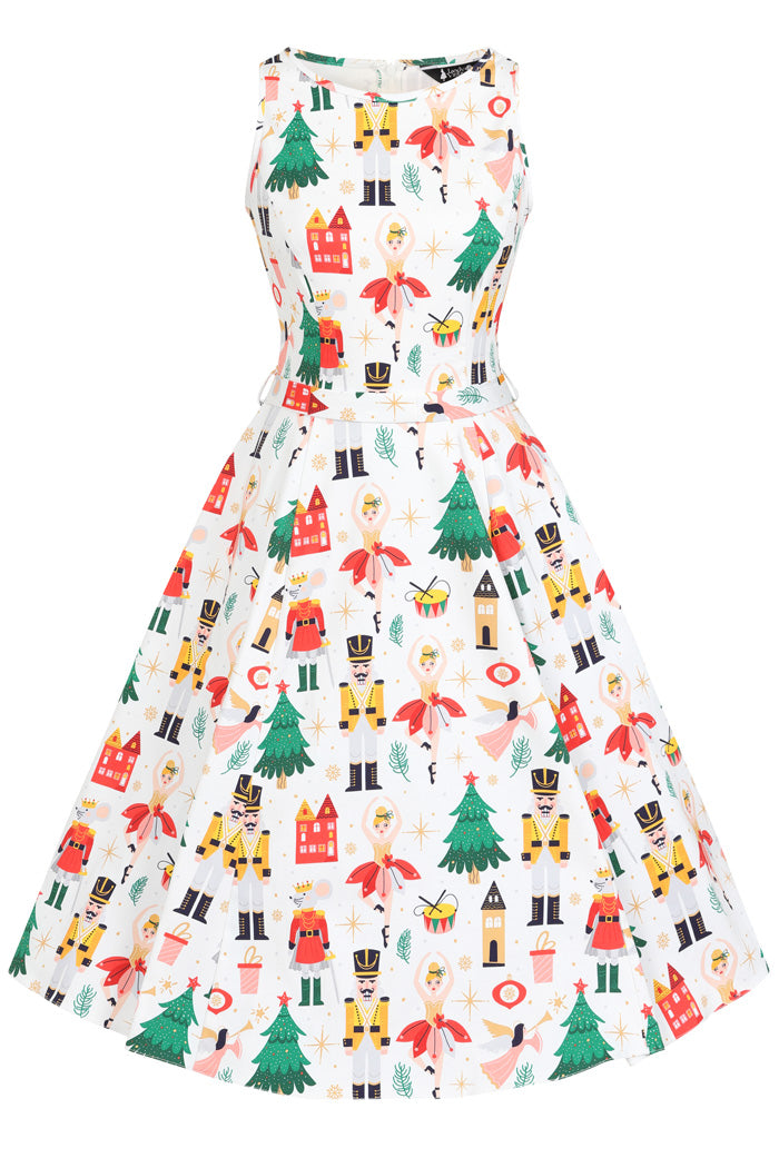 Hepburn Dress - Nutcracker, Lady V London