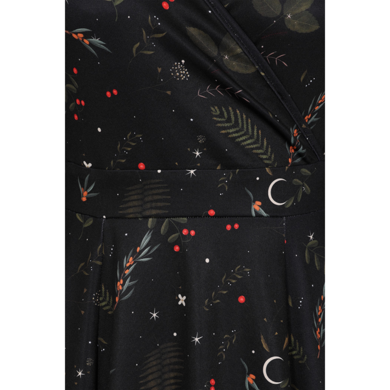 Lyra Dress - Winter Leaves, Lady V London