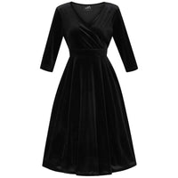 Thumbnail for Lyra Dress - Black Velvet