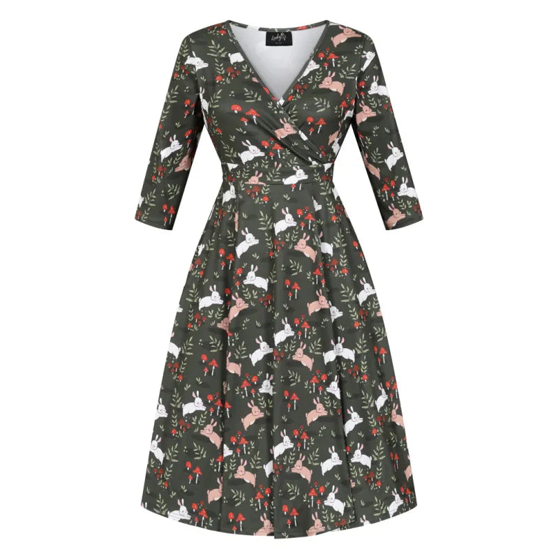 Lyra Dress - Little Bunnies, Lady V London