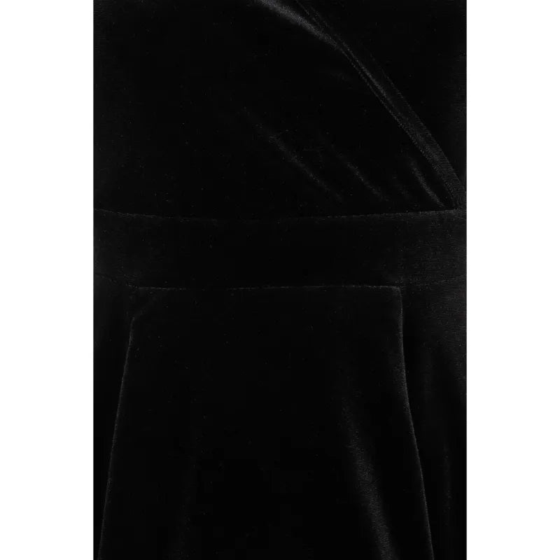 Lyra Dress - Black Velvet