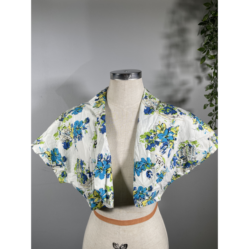 Lady V Bolero - Blue Flowers (L), Lady V London