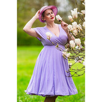 Thumbnail for Short Sleeve Lyra Dress - Lilac