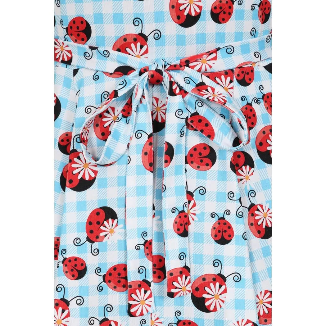 Lyra Dress - Ladybird Gingham, Lady V London