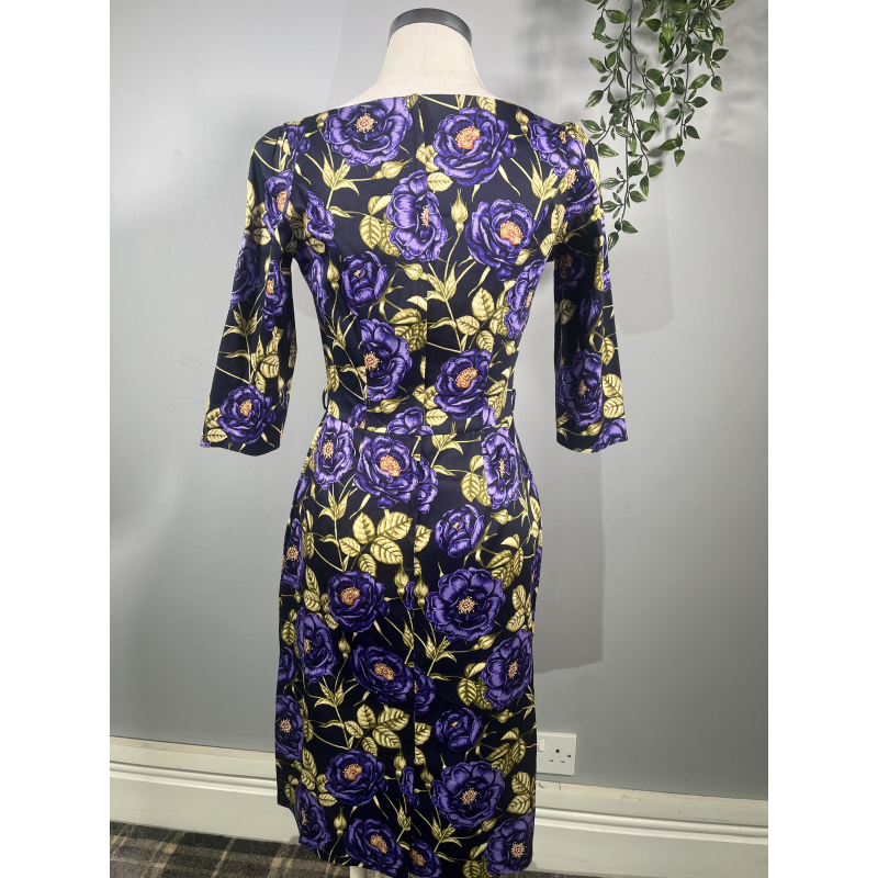 Lady V Dress - Purple Flowers (10), Lady V London