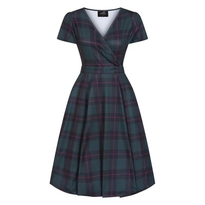 Lyra Dress - Tartan, Lady V London