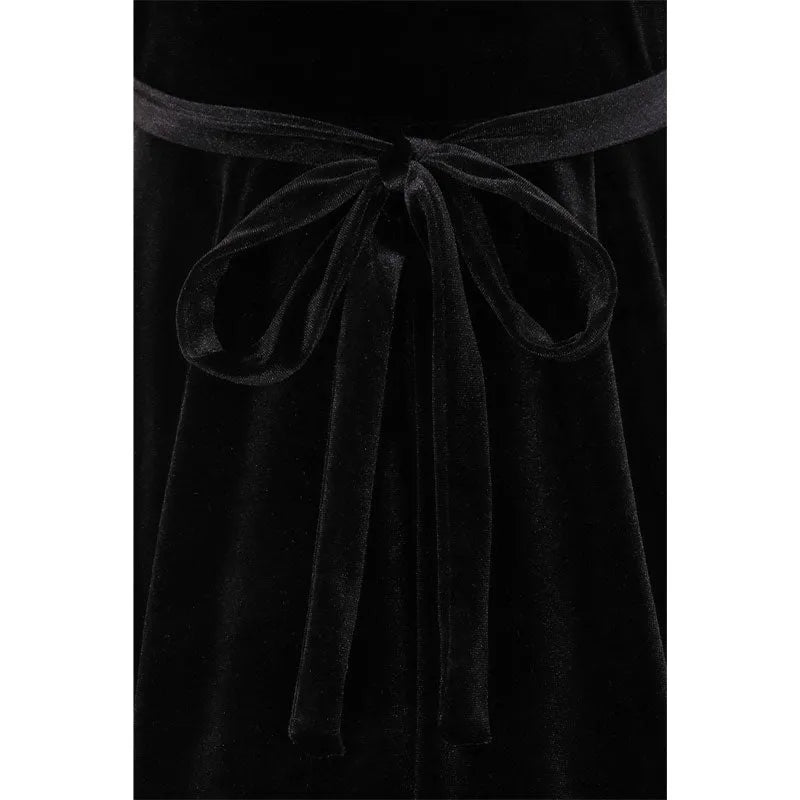 Lyra Dress - Black Velvet