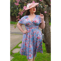 Thumbnail for Lyra - Short Sleeve Dress - Sakura Bumble Bee